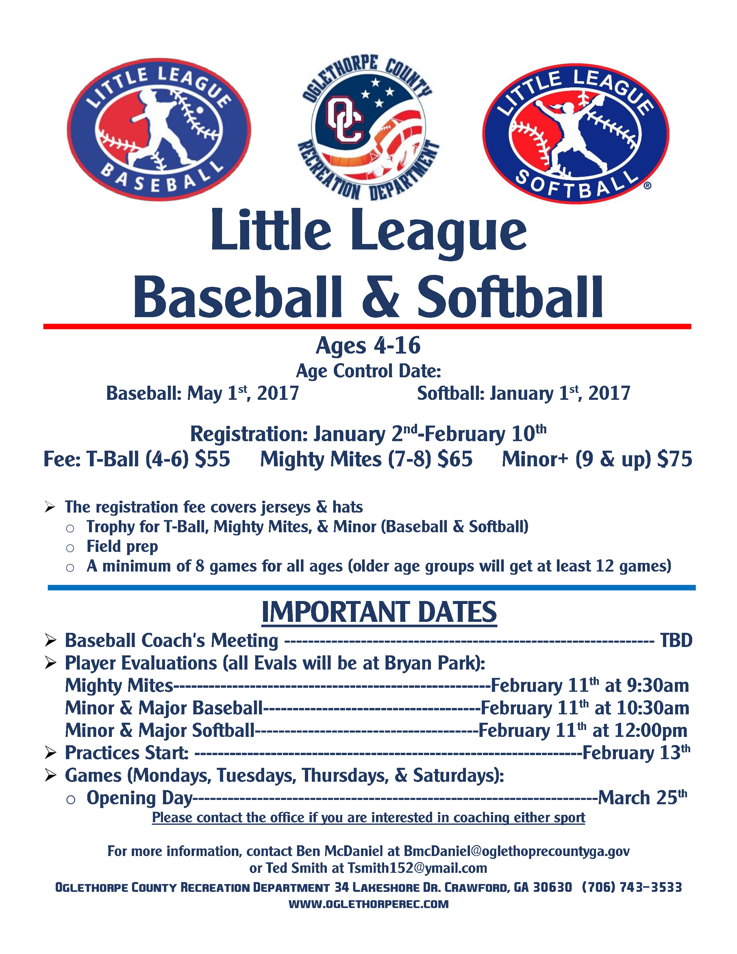 Little League Baseball and Softball