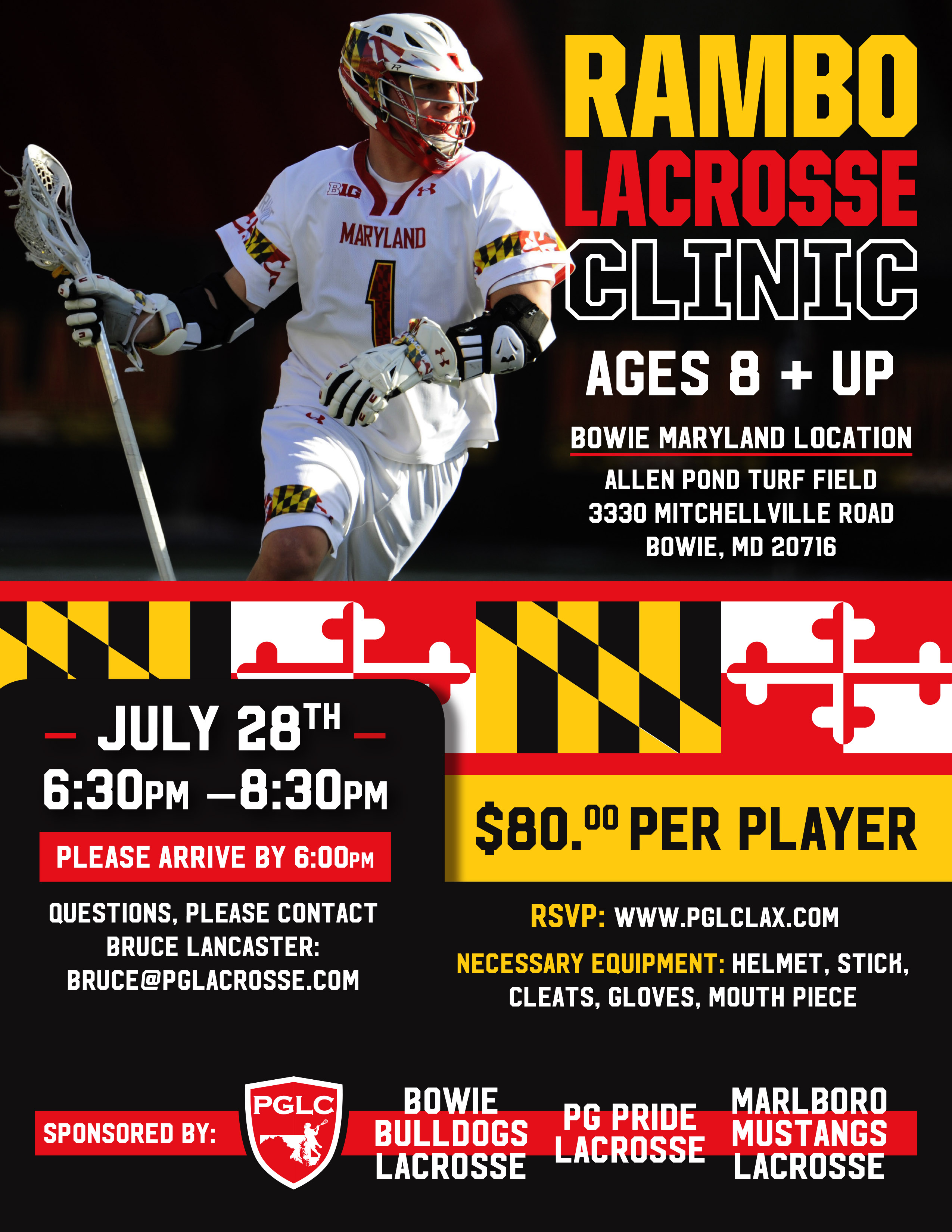 league news lacrosse flyer